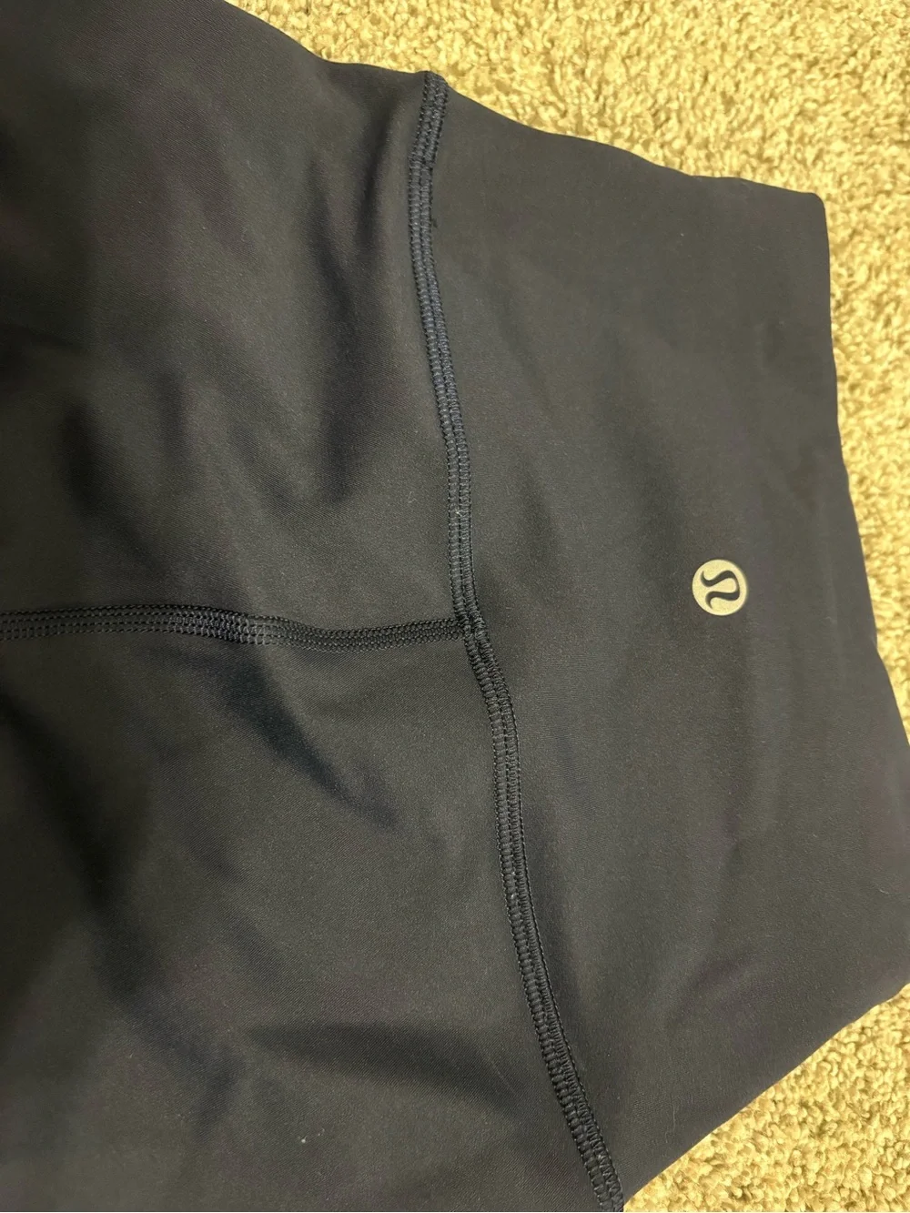 lululemon High-Rise Navy Blue Bike Shorts size 0 short length